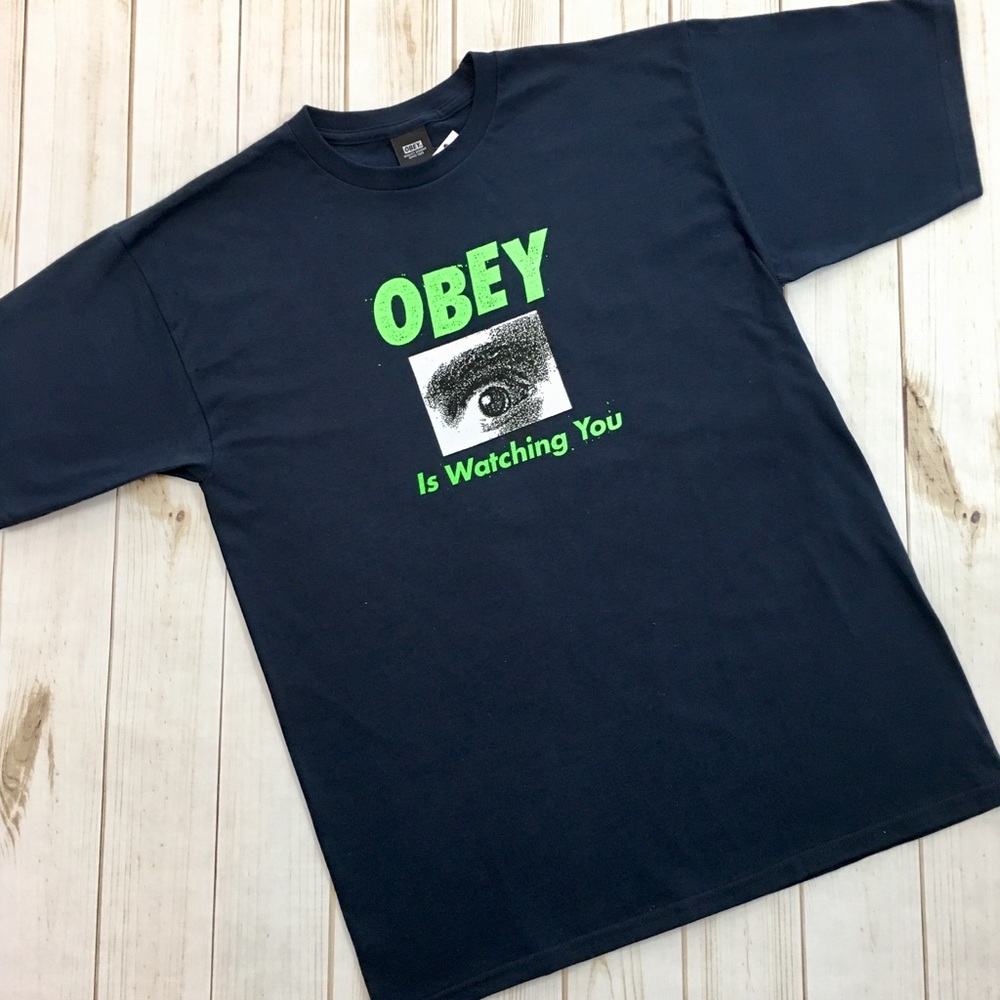 (SOLD) Obey - NWT Men’s Dark Navy Graphical Tee - Picture 1 of 3